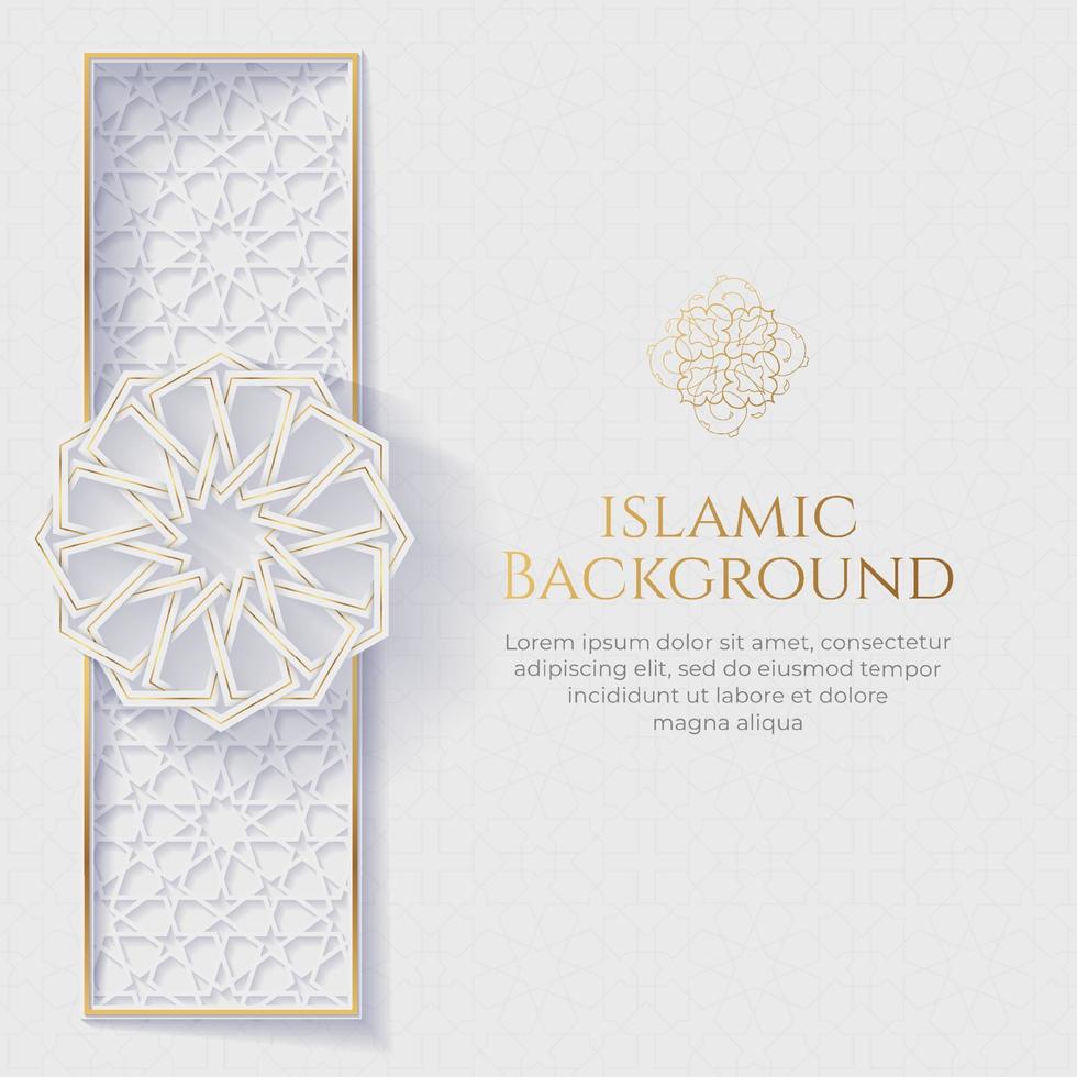 eid al-fitr Mubarak, Ramadan karem, islamisch Stil Gruß Hintergrund mit Luxus elegant Ornamente vektor
