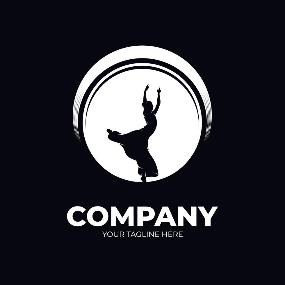 tanzen Ballett Logo Design Inspiration vektor