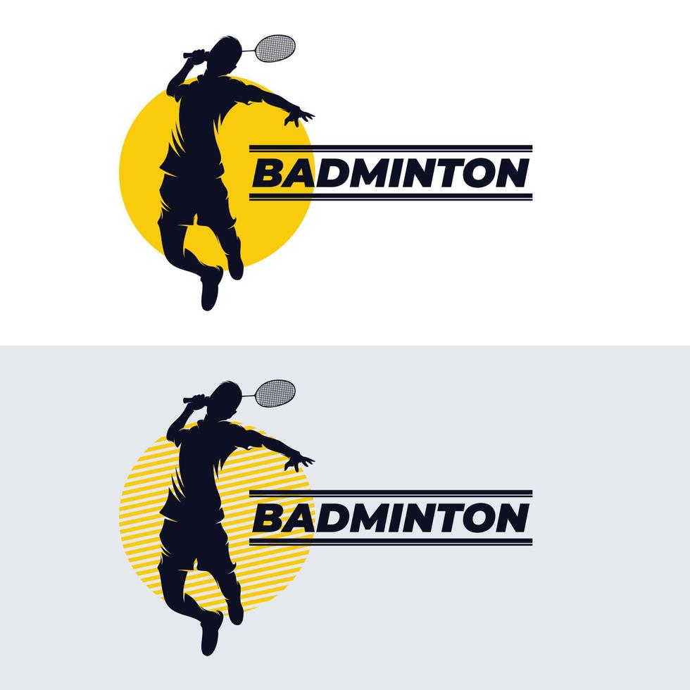 Badminton-Smash-Logo-Design-Inspiration vektor