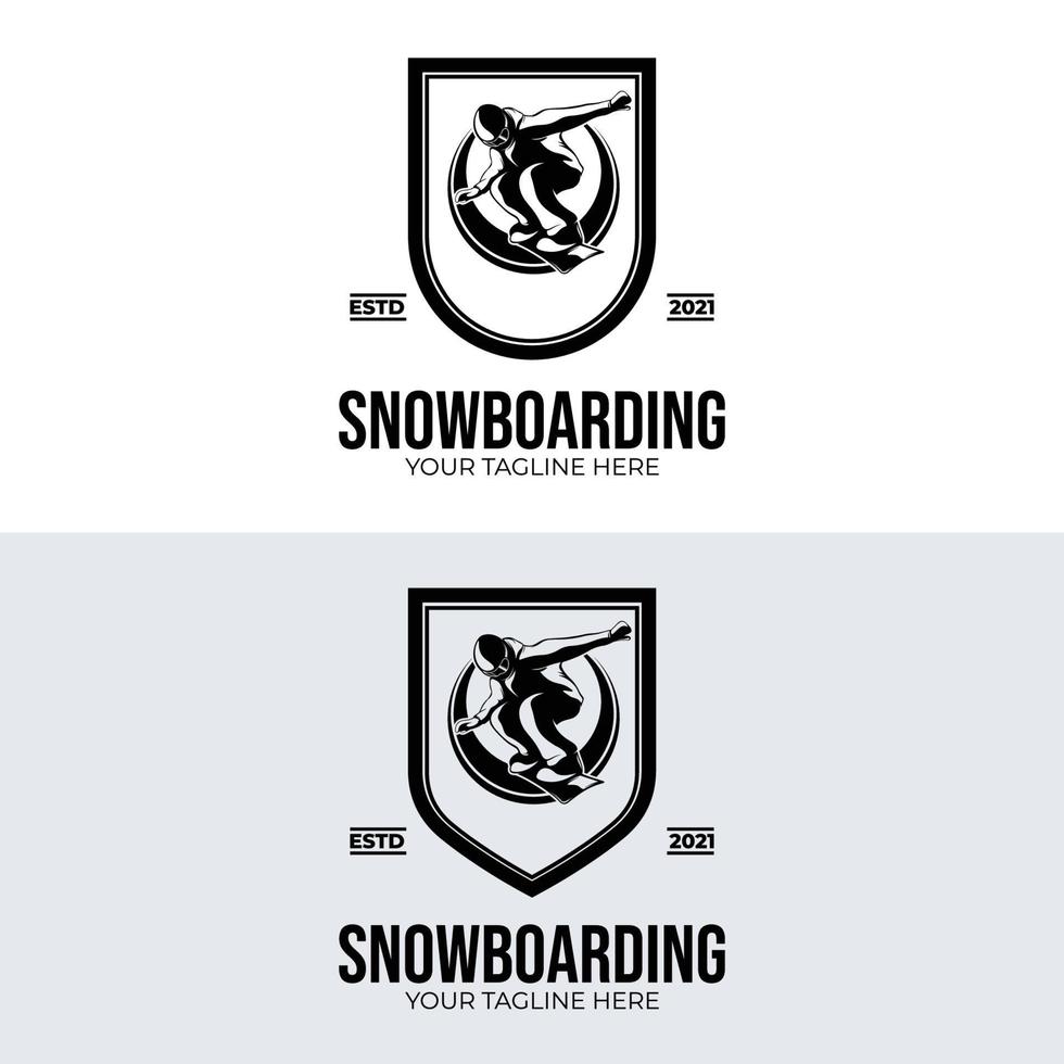 Winter Sport. Snowboarden Logo Vorlage Design vektor