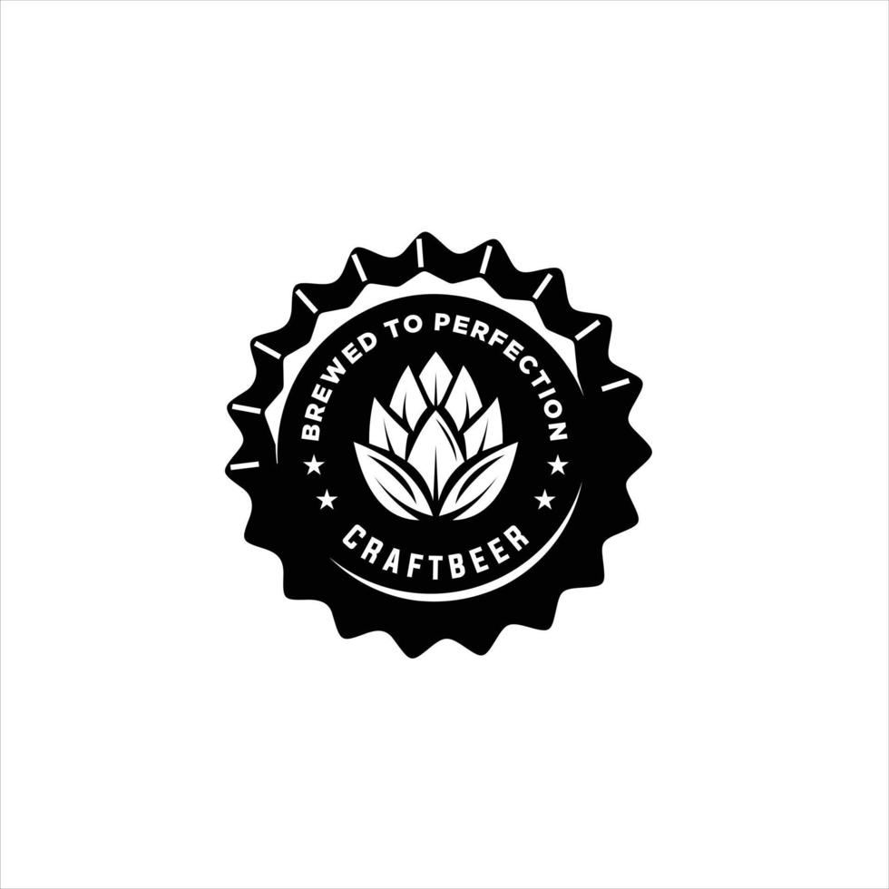 retro bricka logotyp för årgång Produkter och företag sådan som natt klubb, whisky, bryggeri, vin, hantverk öl, restaurang, handgjort produkt. vektor