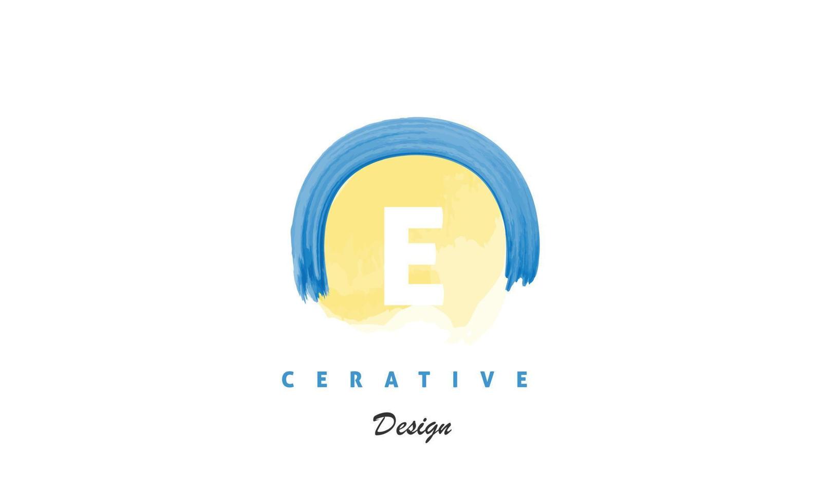 eps e brev logotyp vatten Färg mall för din företag. vektor konst för grafisk och logotyp design..ep