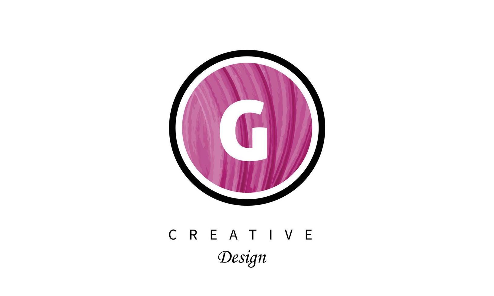 G Alphabet Brief Logo Wasser Farbe Symbol kreativ modisch Logo Design vektor