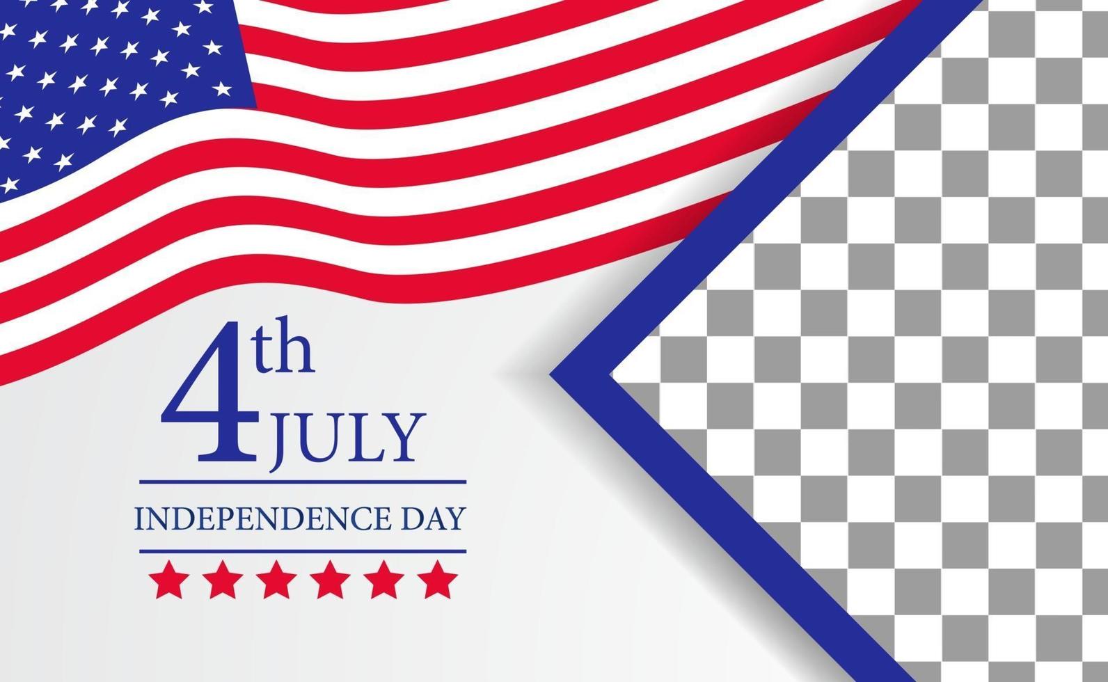 4. Juli amerikanische Unabhängigkeitstag Poster Banner Vorlage vektor