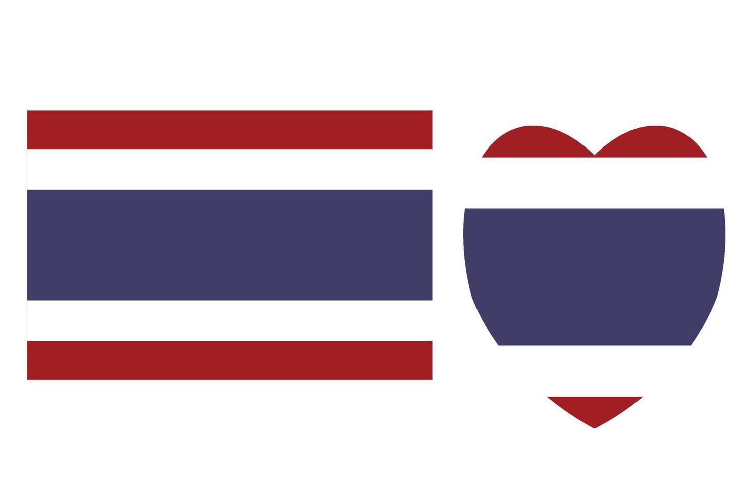 thai flagga ikon , thailand flagga fri vektor