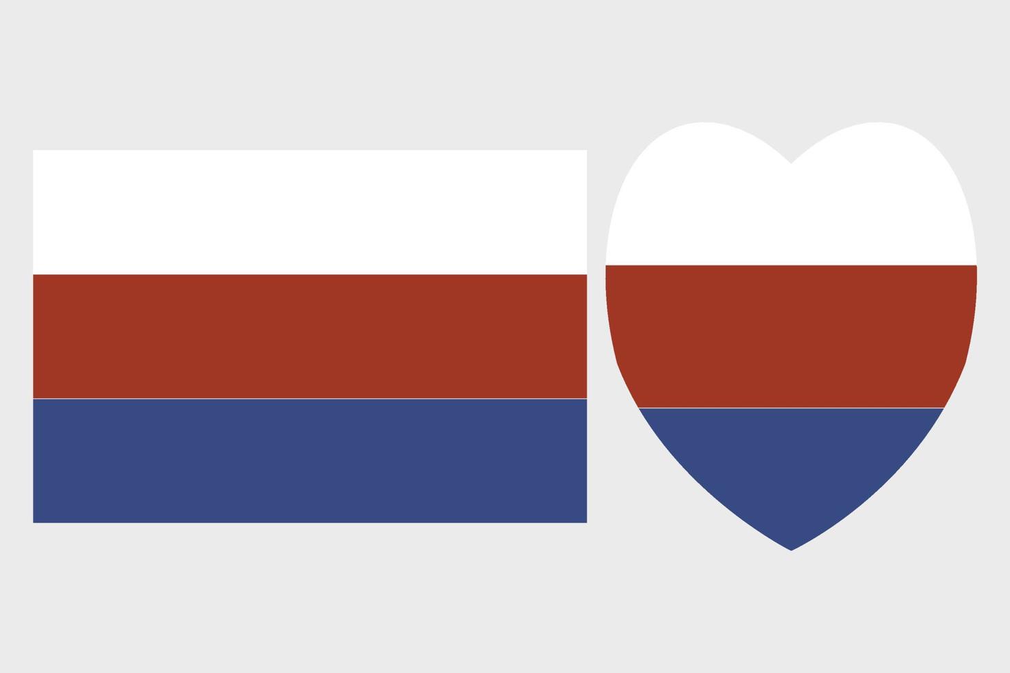 vektoriell Illustration von das Russisch Flagge kostenlos Vektor