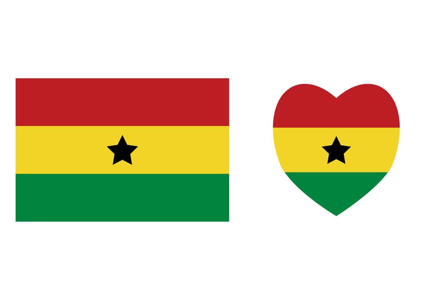 Ghana offiziell Flagge kostenlos Vektor