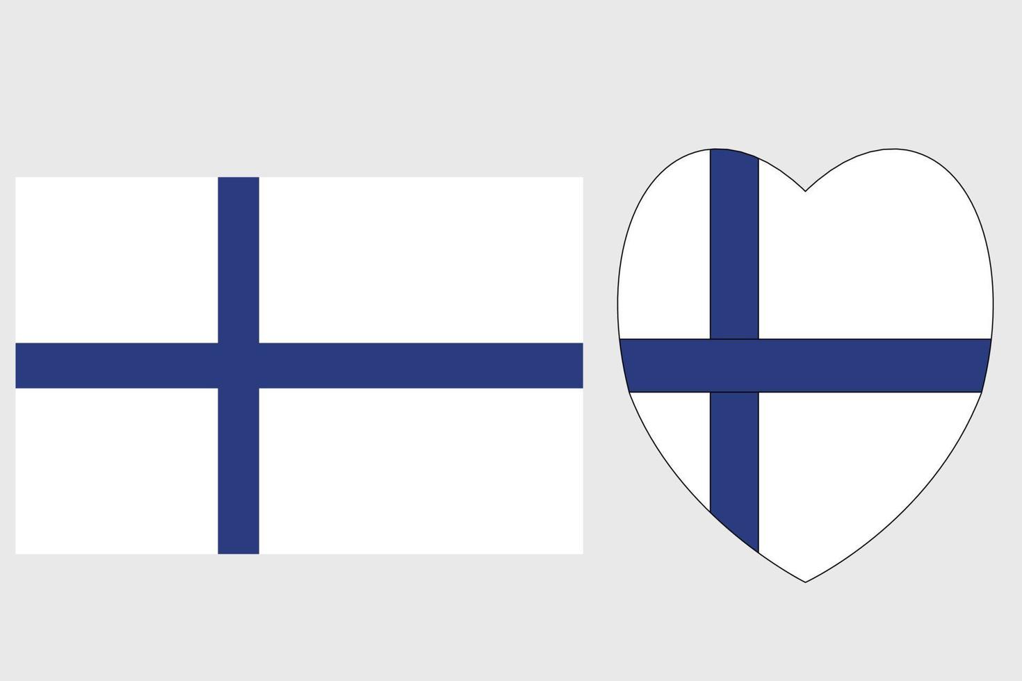vektor illustration av de finland flagga fri vektor