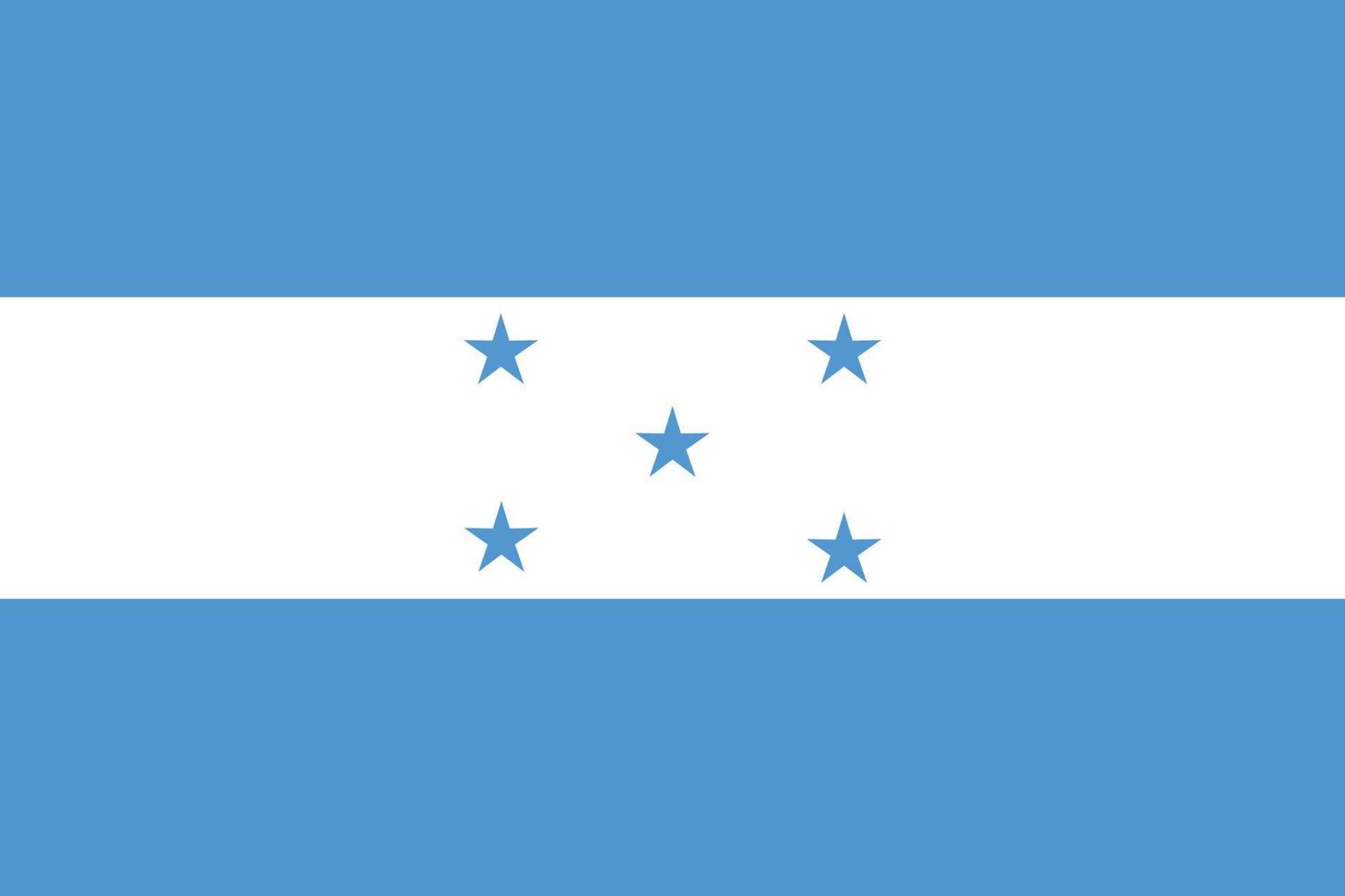 honduras flagga. nationell honduras flagga. fri vektor