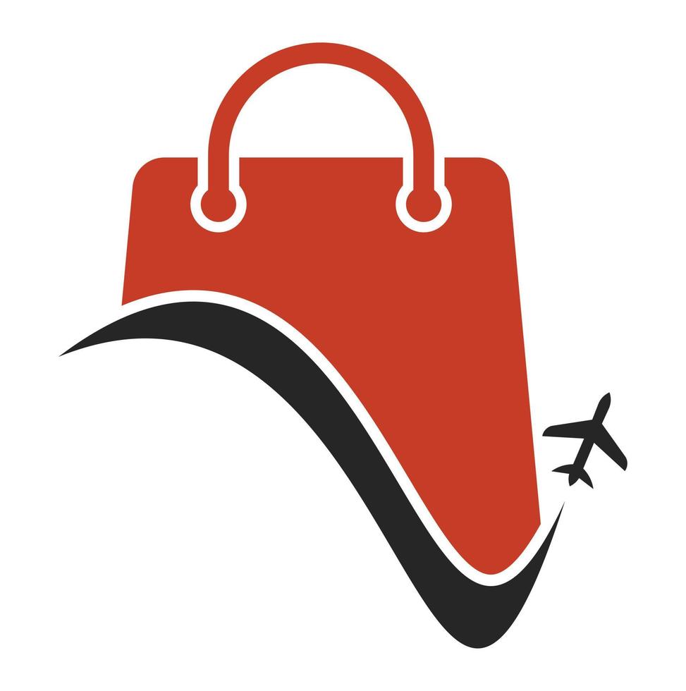 Reise Geschäft Logo Vektor Vorlage. Geschäft und Flugzeug Logo. Verkauf und Reise Symbol oder Symbol.