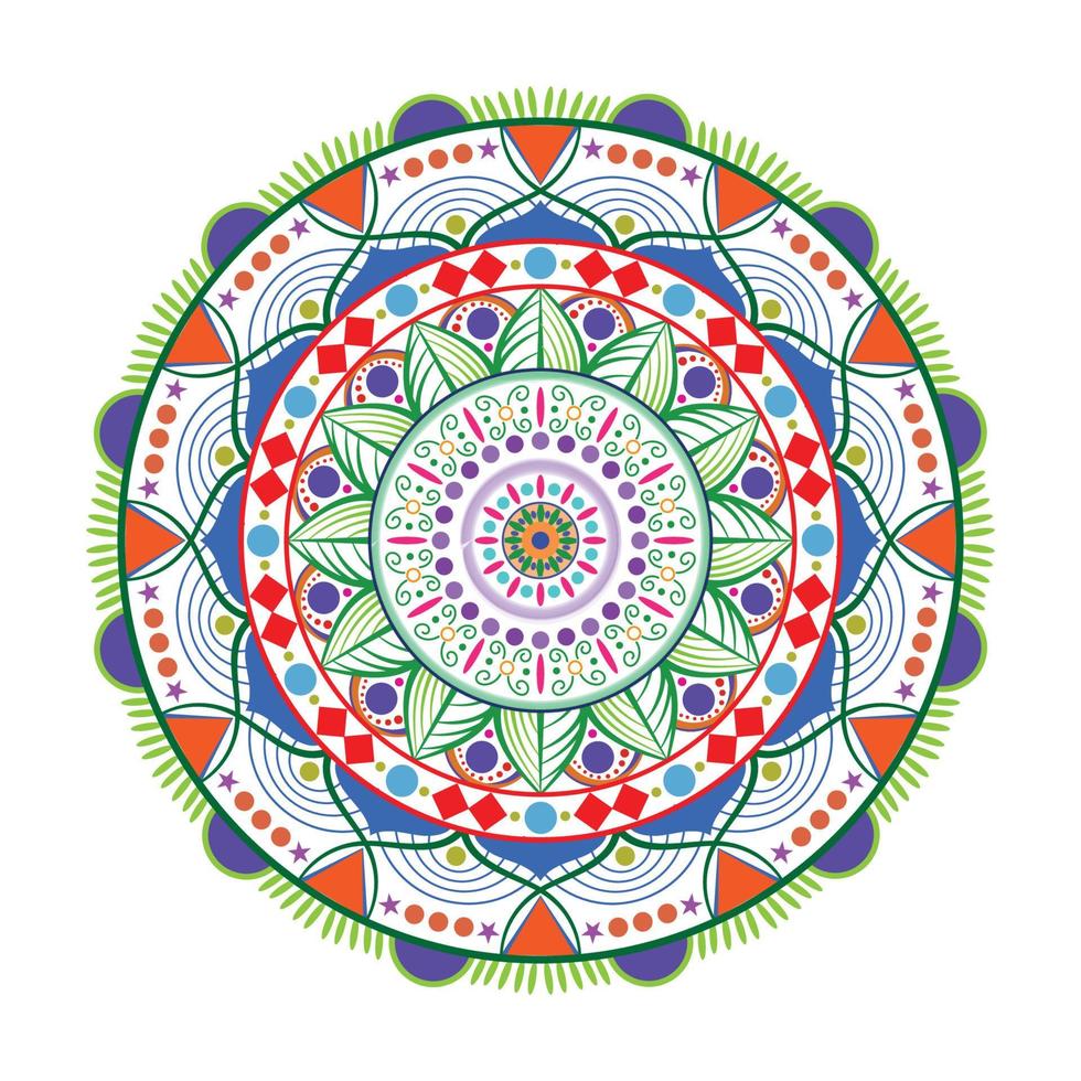 bunt Mandala. Vektor ethnisch orientalisch Kreis Ornament.