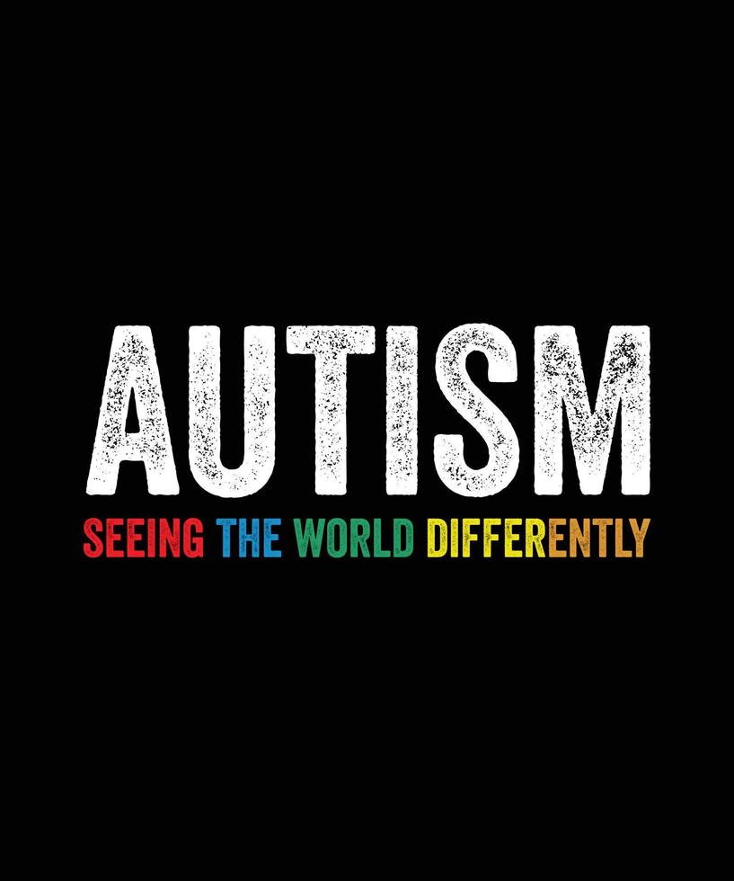 Autismus Bewusstsein Monat Autismus T-Shirt Design vektor