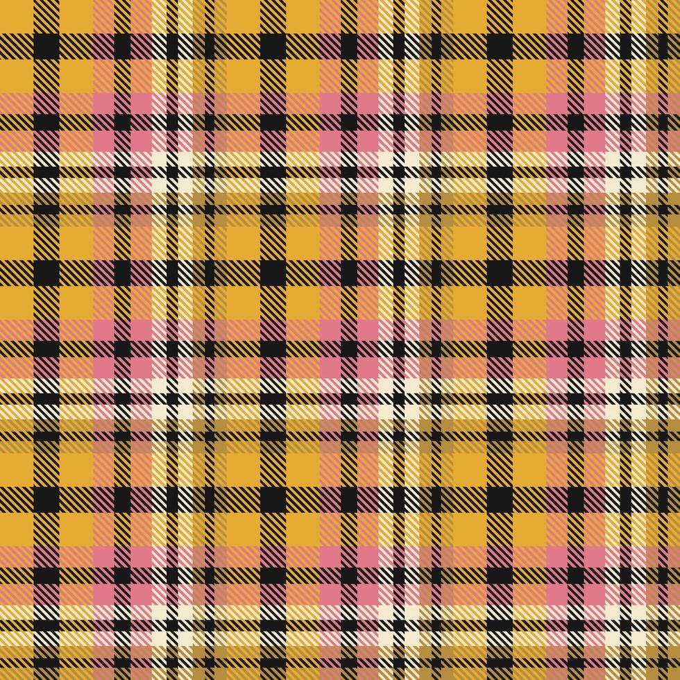 tartan mönster tyg design textur är en mönstrad trasa bestående av criss korsade, horisontell och vertikal band i flera olika färger. tartans är betraktas som en kulturell ikon av Skottland. vektor