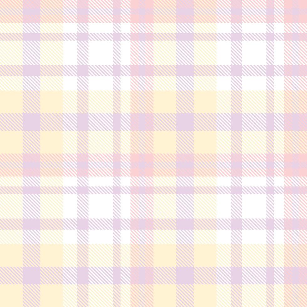 pastell tartan mönster design textur är en mönstrad trasa bestående av criss korsade, horisontell och vertikal band i flera olika färger. tartans är betraktas som en kulturell Skottland. vektor