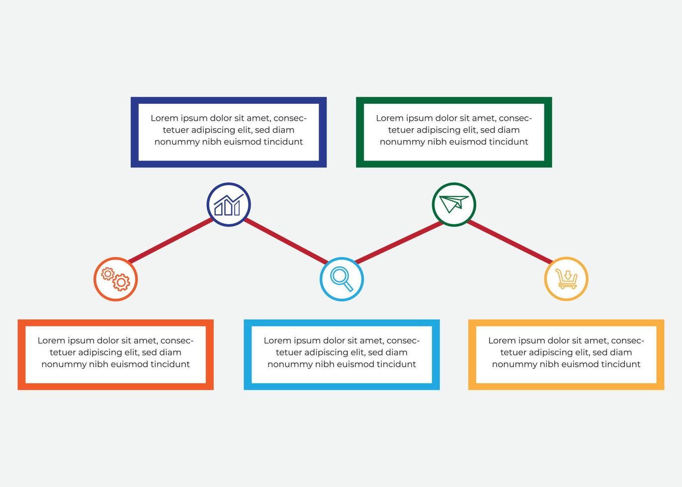 infographics design mallar vektor