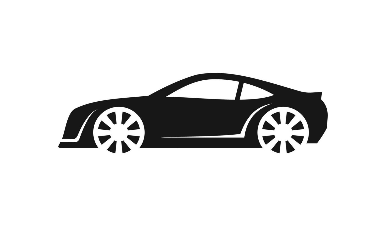 bil ikon isolerat på vit bakgrund vektor