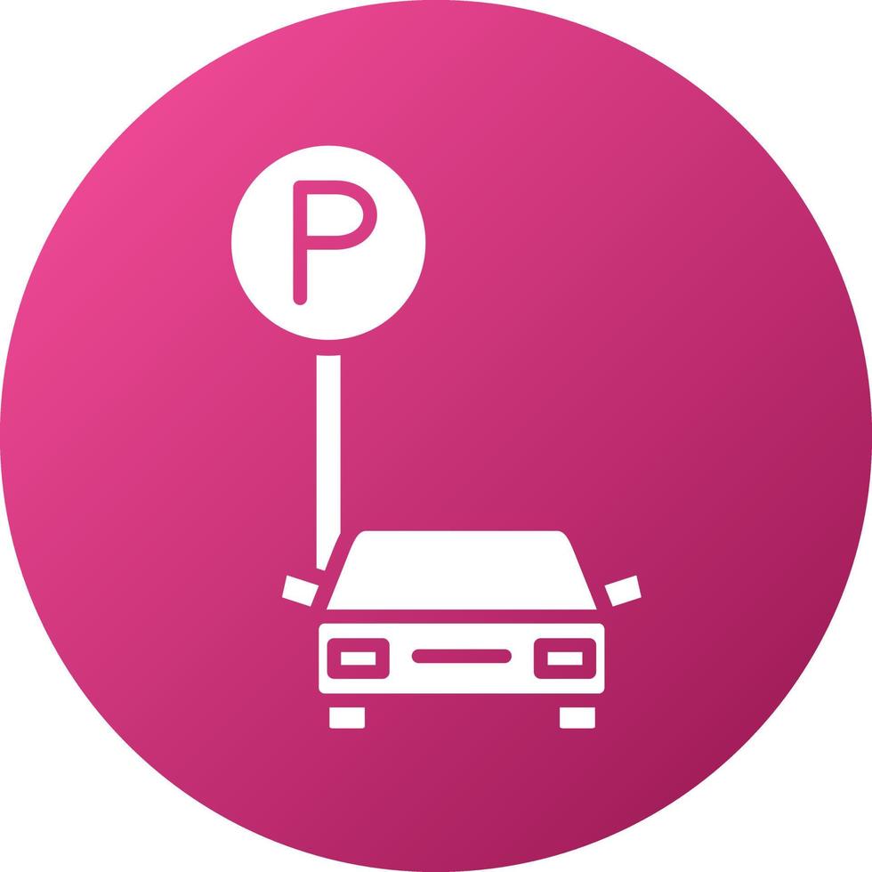 Parkplatz-Symbol-Stil vektor