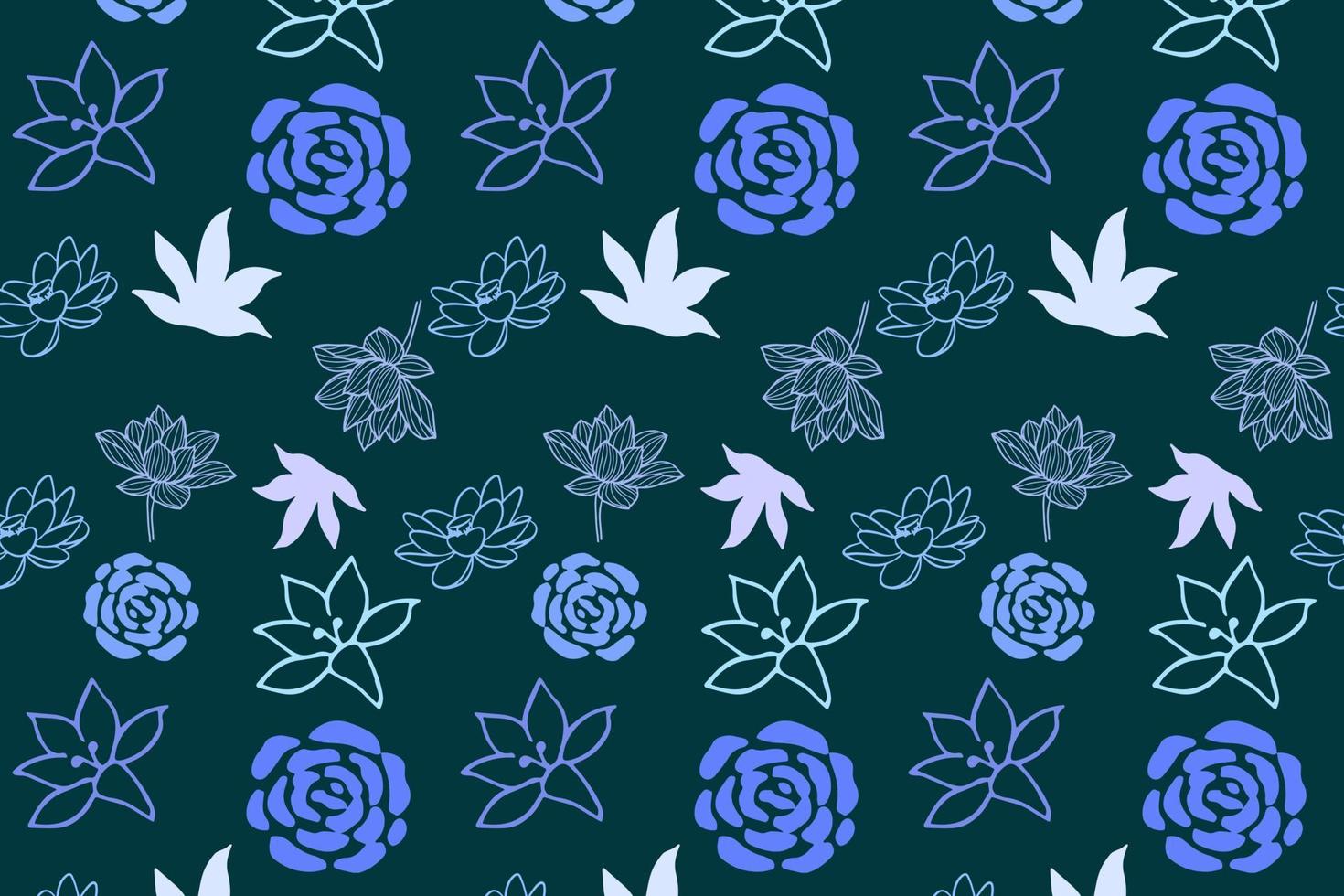 Luxus Natur Blätter Blumen- Muster im Frühling zum Hochzeit, Jubiläum, Geburtstag und Party. Design zum Banner, Poster, Karte, Einladung und Sammelalbum vektor