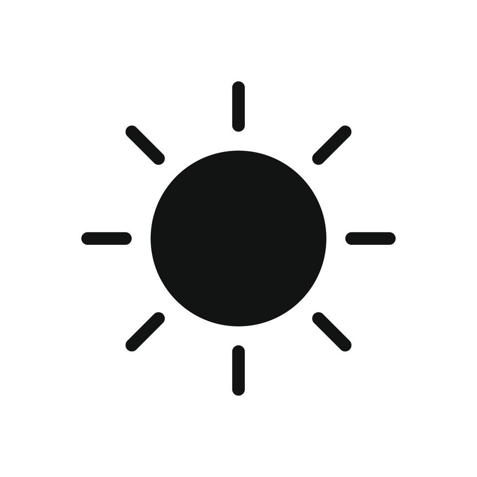 solen ikon vektor