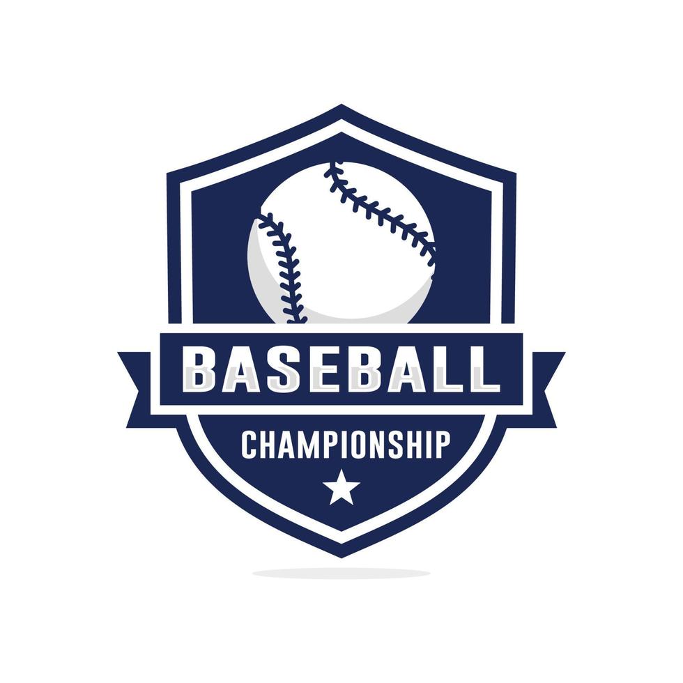 baseboll mästerskap logotyp vektor