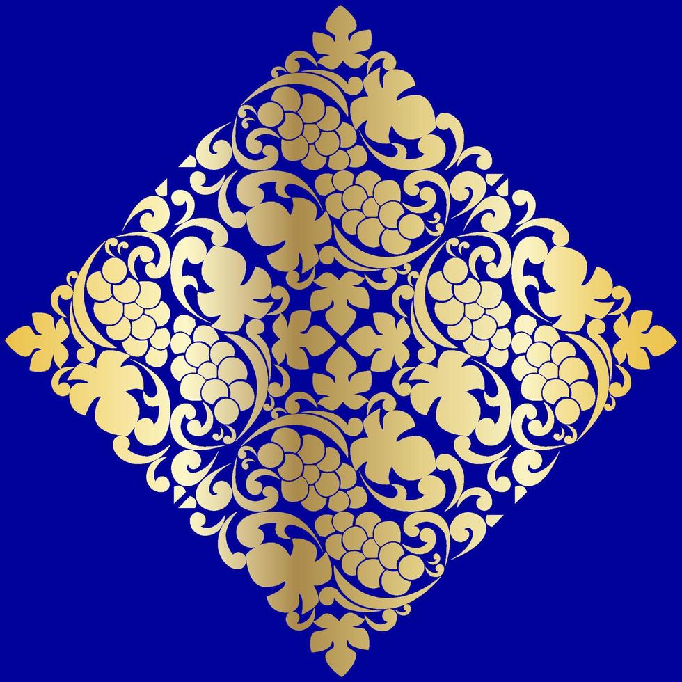 Vektor-Damast-Vintage-Barock-Scroll-Ornament-Strudel. heraldischer Schildwirbel des viktorianischen Monogramms. Retro floral Blattmuster Grenze Laub antike Akanthus Kalligrafie gravierte Tätowierung. nahtloses Muster vektor