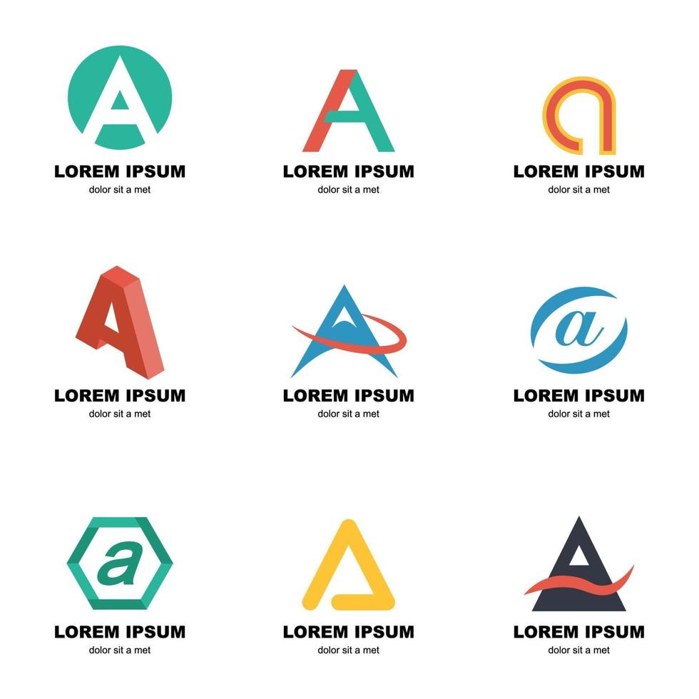 alfabetet en logotyp vektor