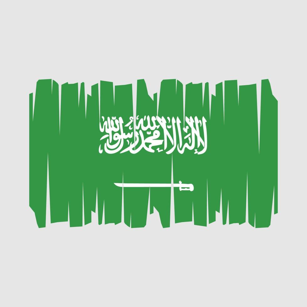 Saudiarabien flagga vektor