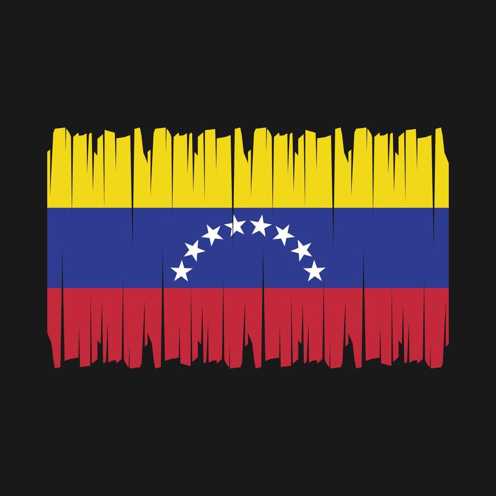 venezuela flagga borsta vektor