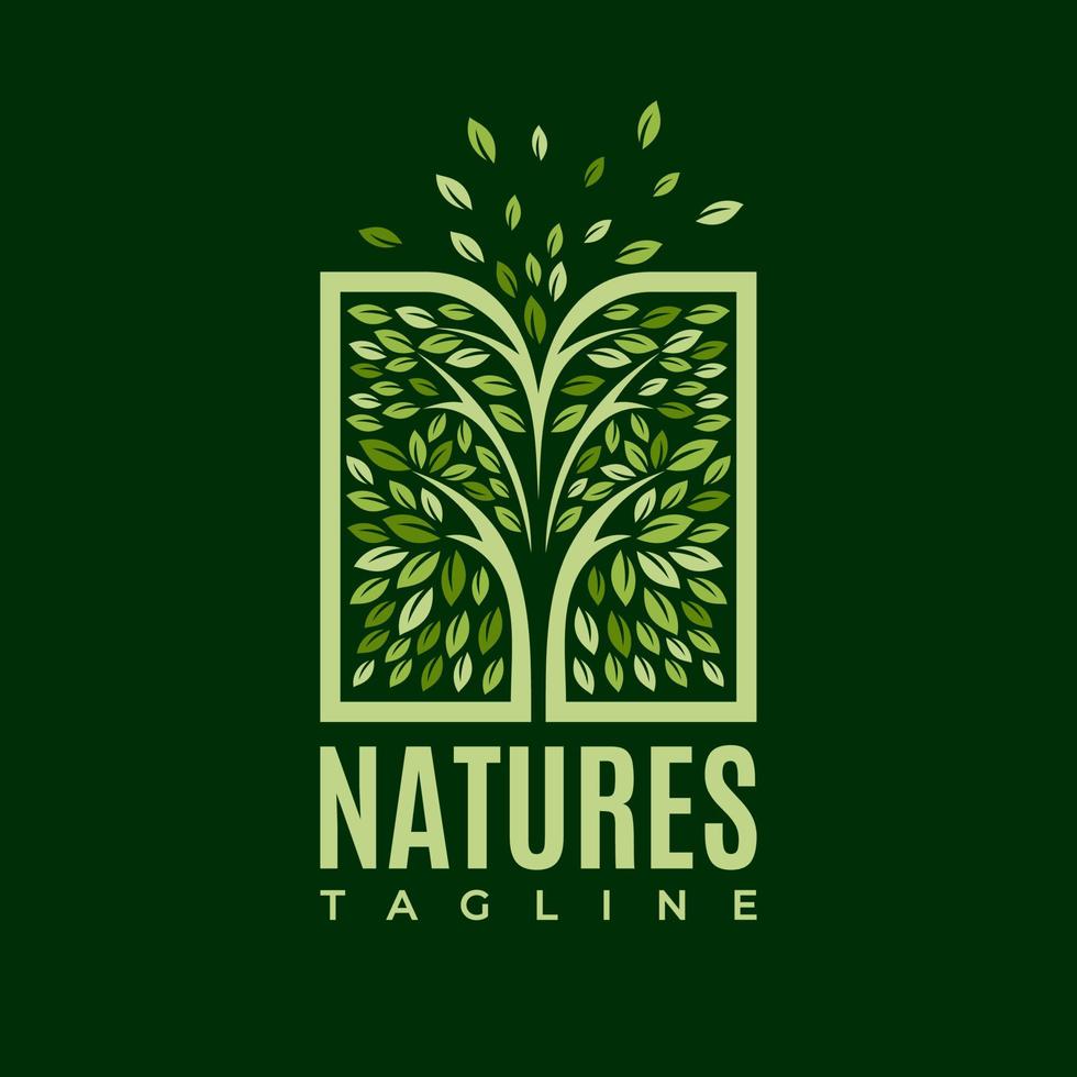 modern Natur Baum Logo Design Vektor. bunt Platz Pflanze Logo Vektor. vektor