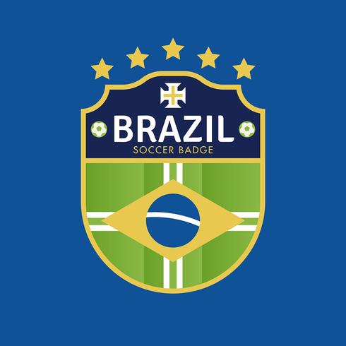 Brasilien WM Fußball-Abzeichen vektor