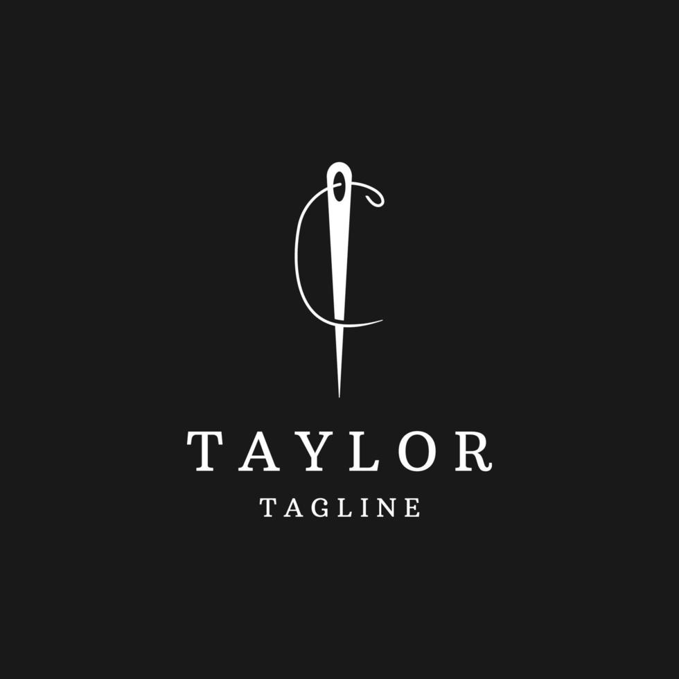 Taylor och brev c logotyp ikon design mall platt vektor