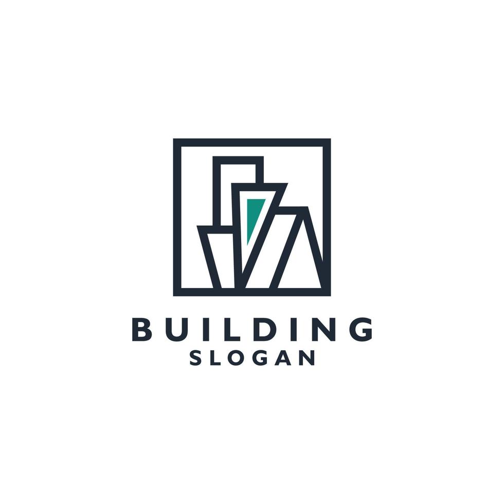 Gebäude Konstruktion Logo, modern, vektor