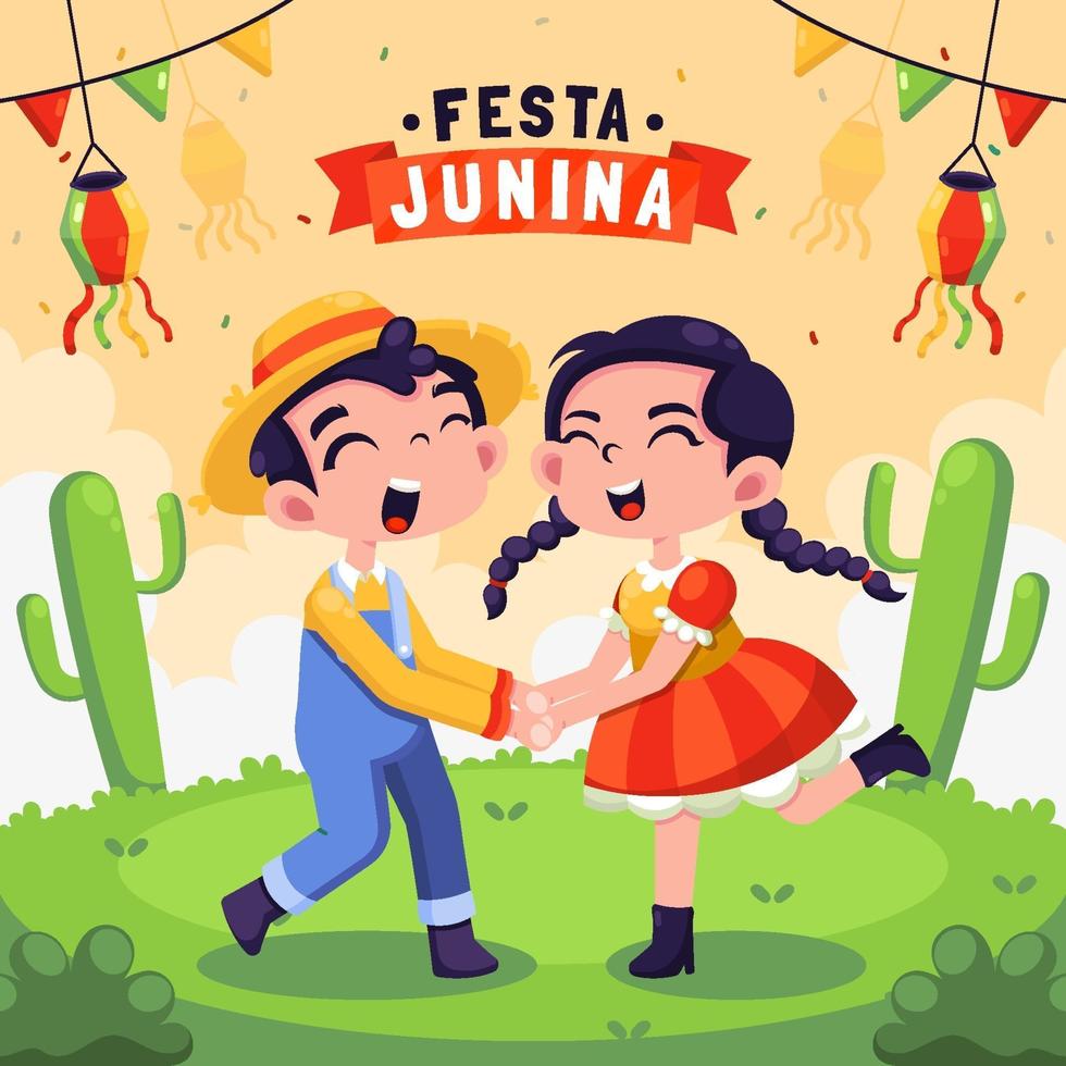 festa junina festfeier vektor