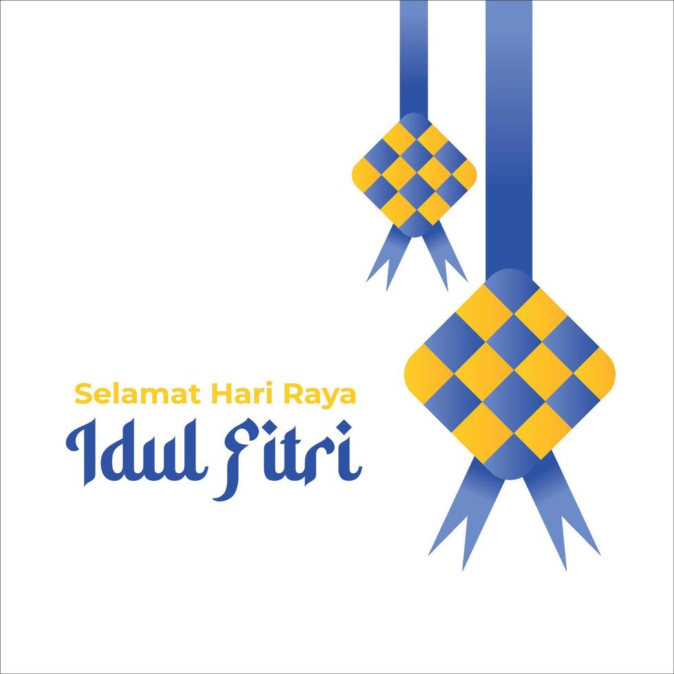 eid mubarak idul Fitri prydnad och bakgrund vektor