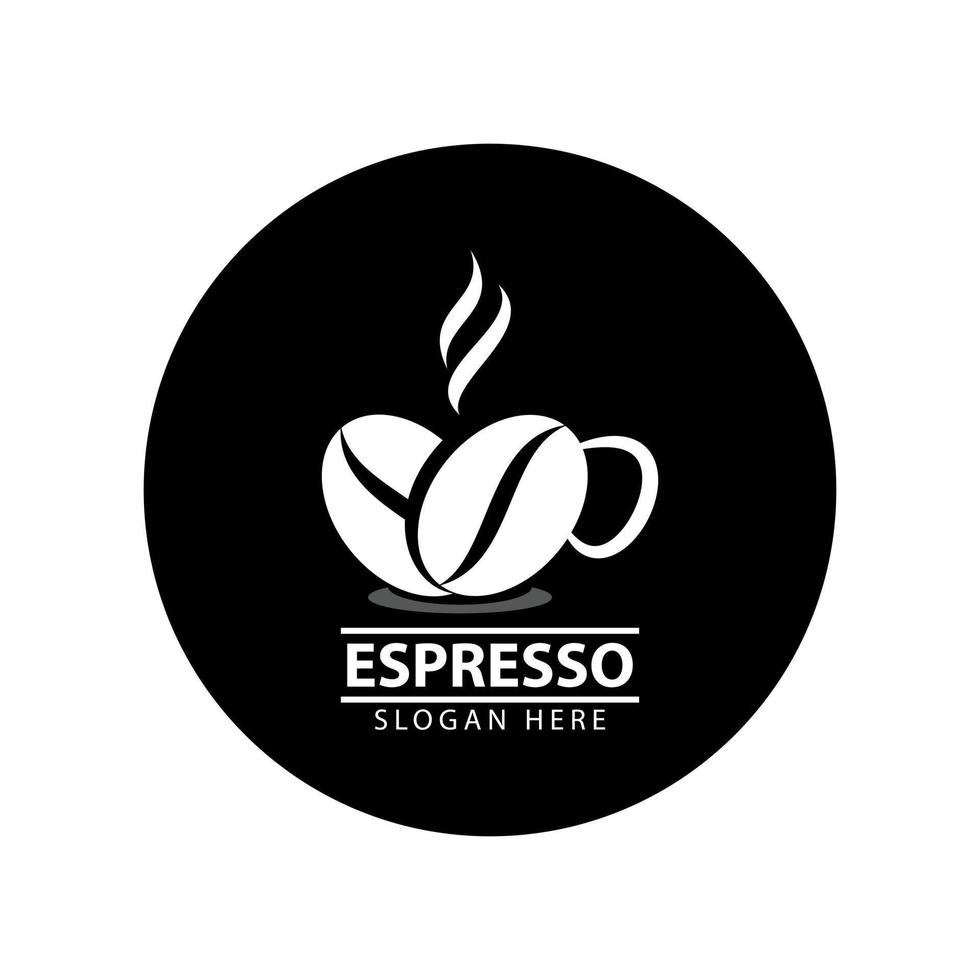 Espresso-Kaffee-Logo vektor