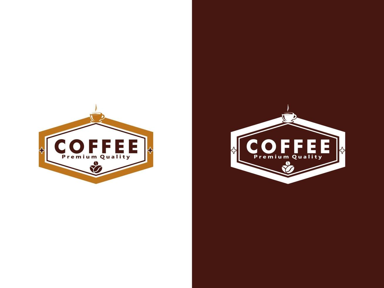 kaffe logotyp design mall, vektor kaffe logotyp för kaffe affär och några företag relaterad till kaffe.