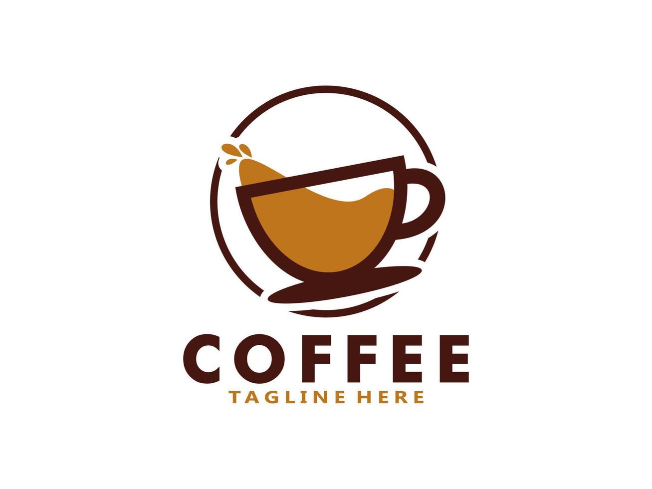 kaffe logotyp design mall, vektor kaffe logotyp för kaffe affär och några företag relaterad till kaffe.