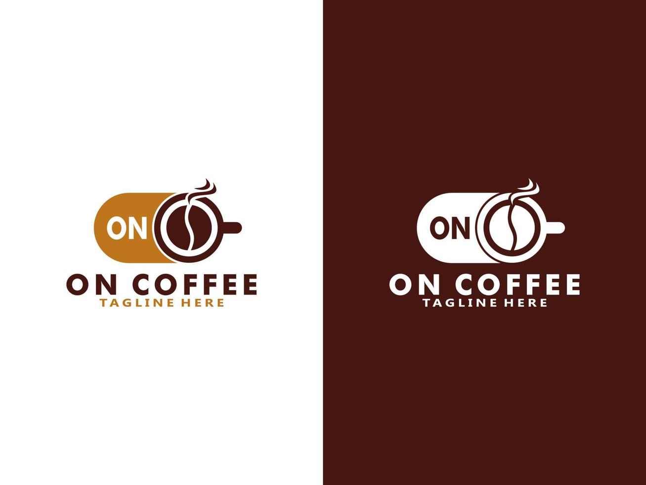 Kaffee Logo Design Vorlage, Vektor Kaffee Logo zum Kaffee Geschäft und irgendein Geschäft verbunden zu Kaffee.