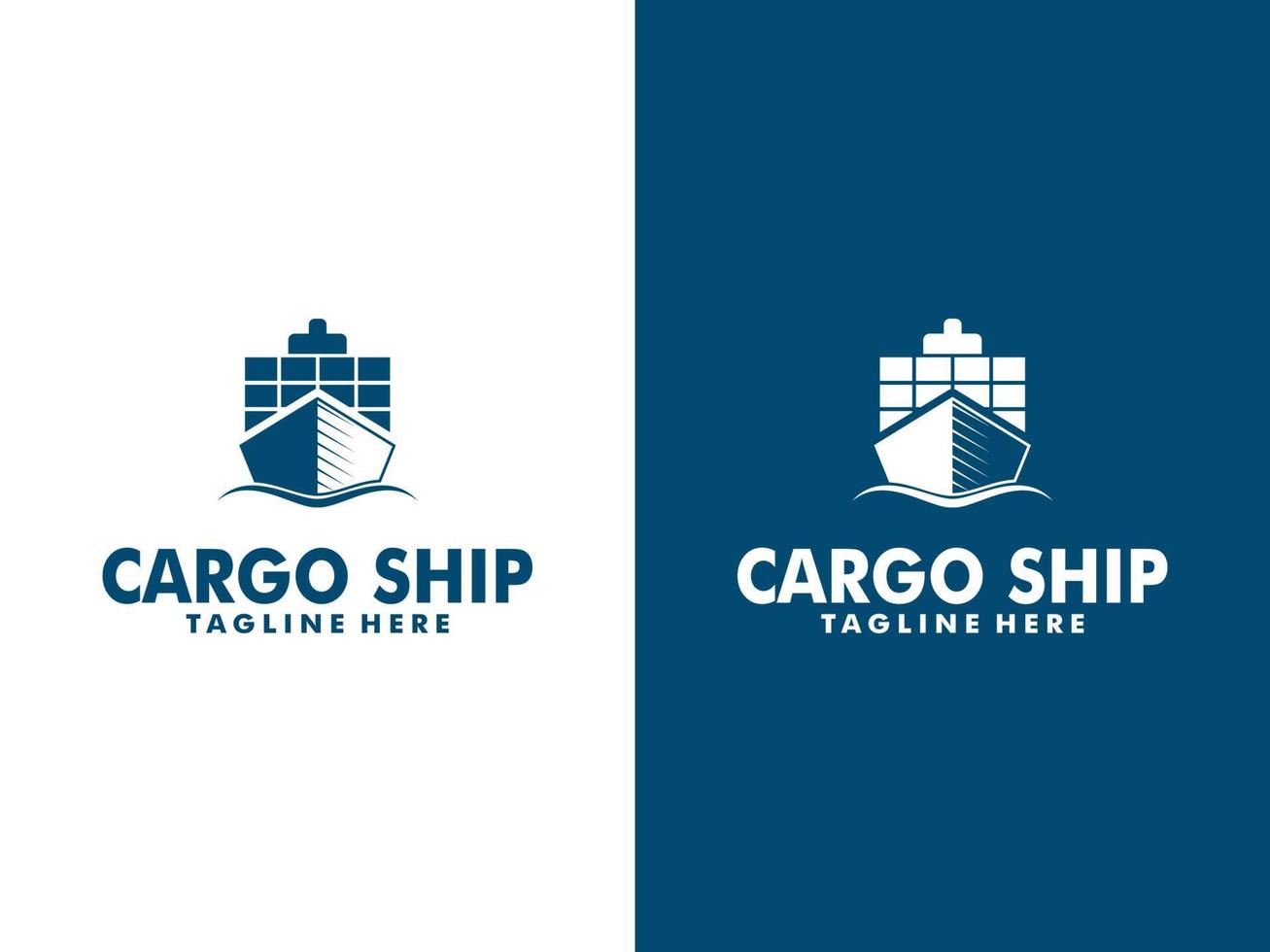 fartyg logistik och fartyg uttrycka leverans företag logotyp design mall vektor