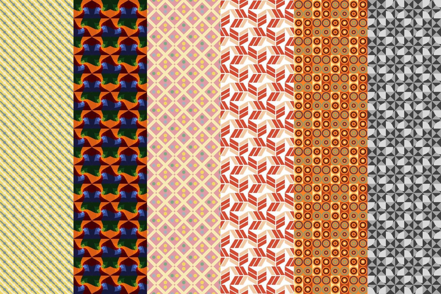 einwandfrei einstellen Muster. symmetrisch abstrakt Hintergrund. Digital Papier, Textil- drucken. Vektor Illustration.