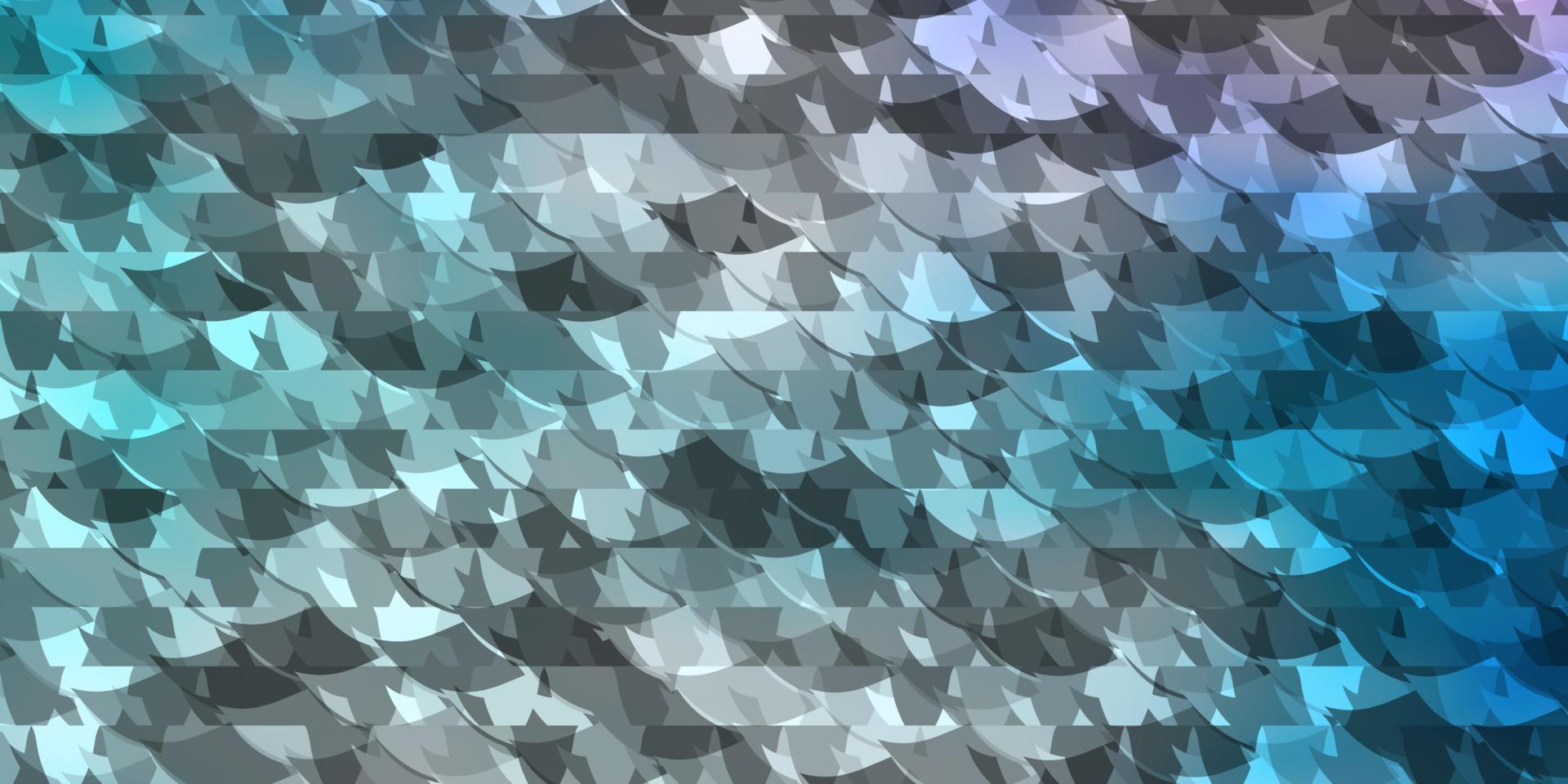 hellrosa, blauer Vektorhintergrund mit Linien, Dreiecken. vektor