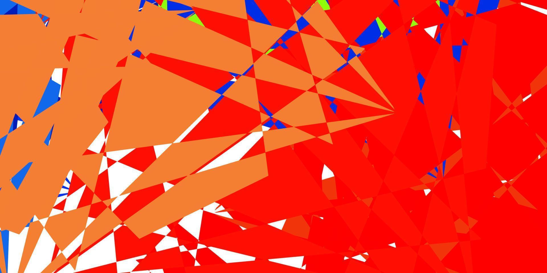 mörkblå, gul vektorbakgrund med polygonala former. vektor
