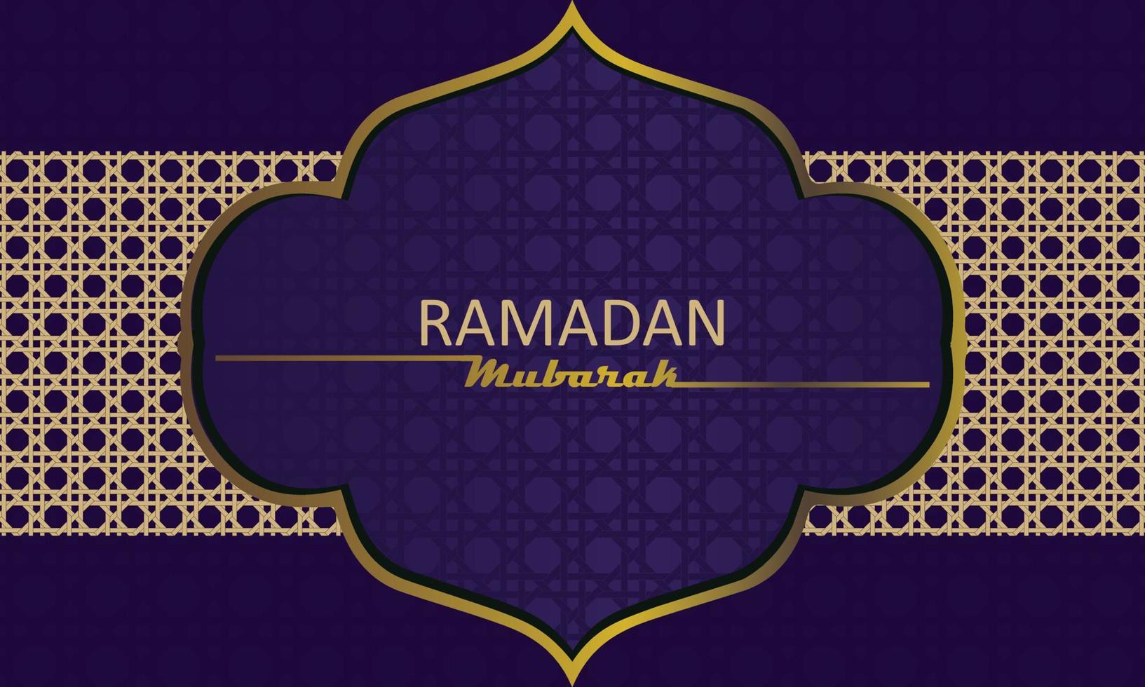 elegant herzlich willkommen Ramadan Mubarak Banner vektor