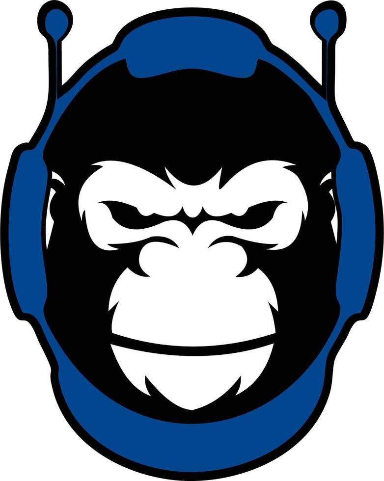 Gorilla Astronout Logo vektor