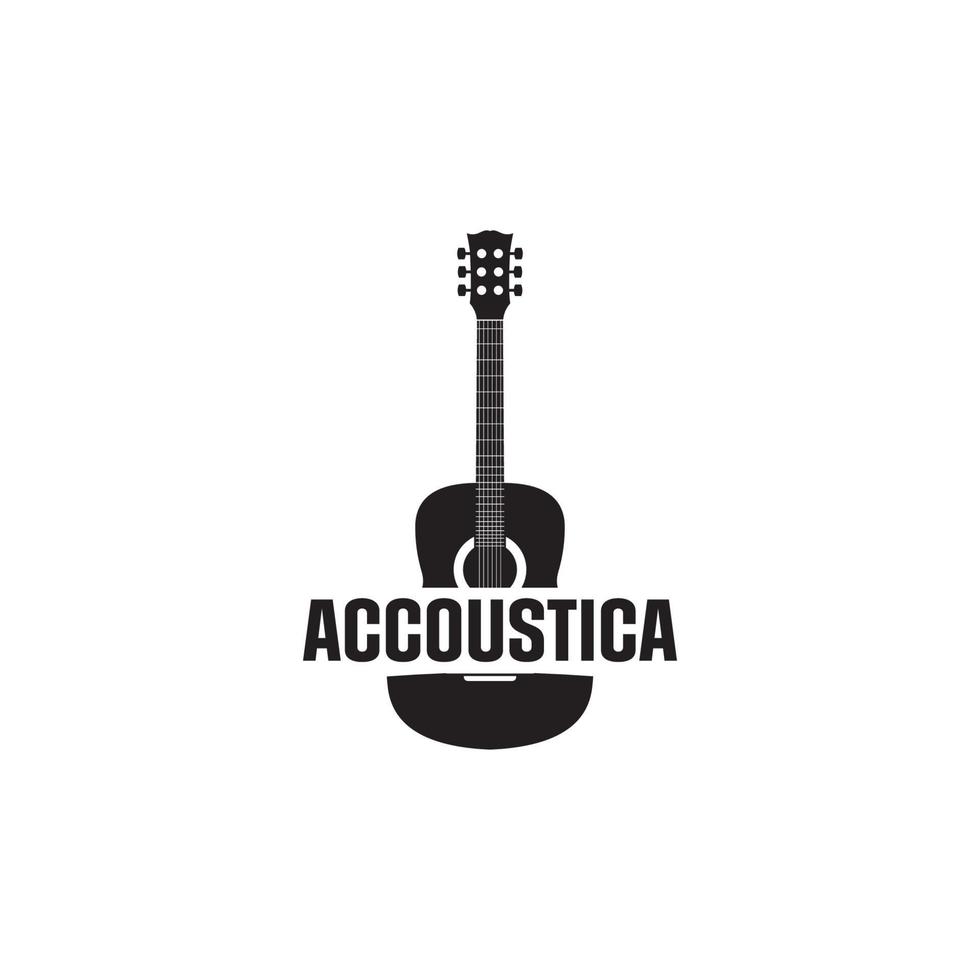 accoustica logotyp design vektor