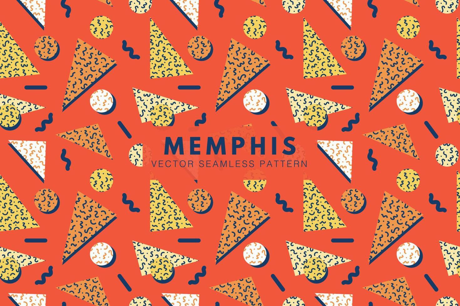 Memphis Nostalgie 90er Jahre abstrakt Formen nahtlos wiederholen Vektor Muster