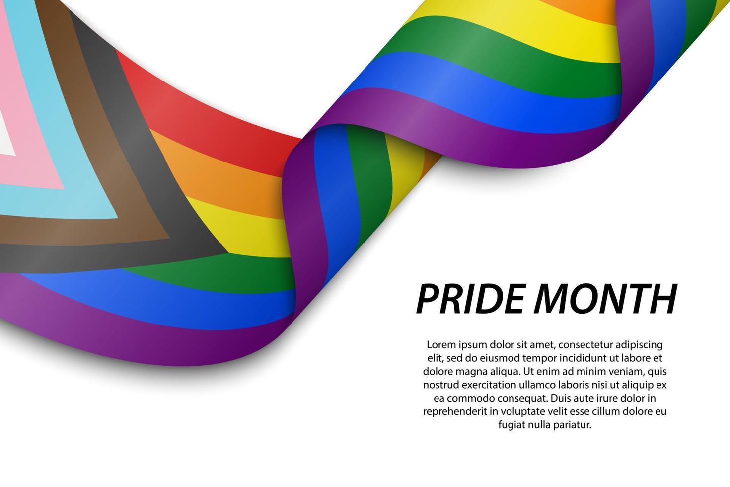 flagga av lgbr Gay stolthet vektor