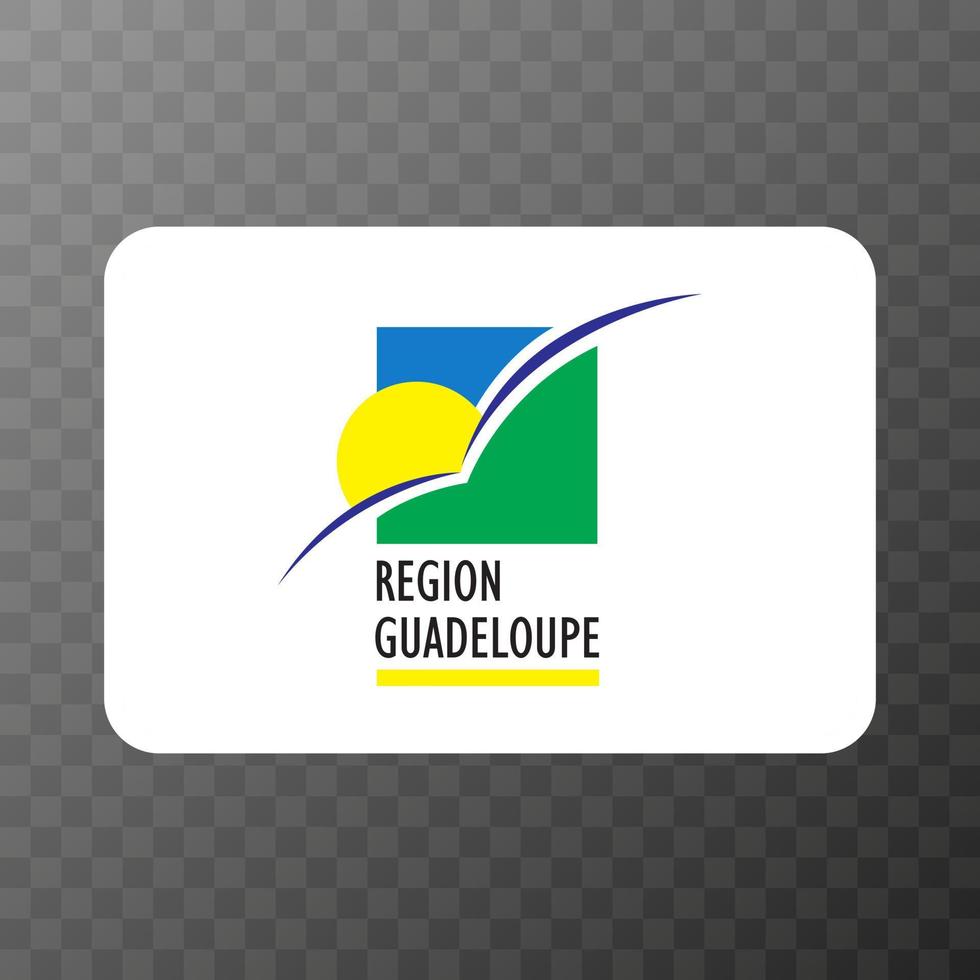 Guadeloupe-Flagge, offizielle Farben und Proportionen. Vektor-Illustration. vektor