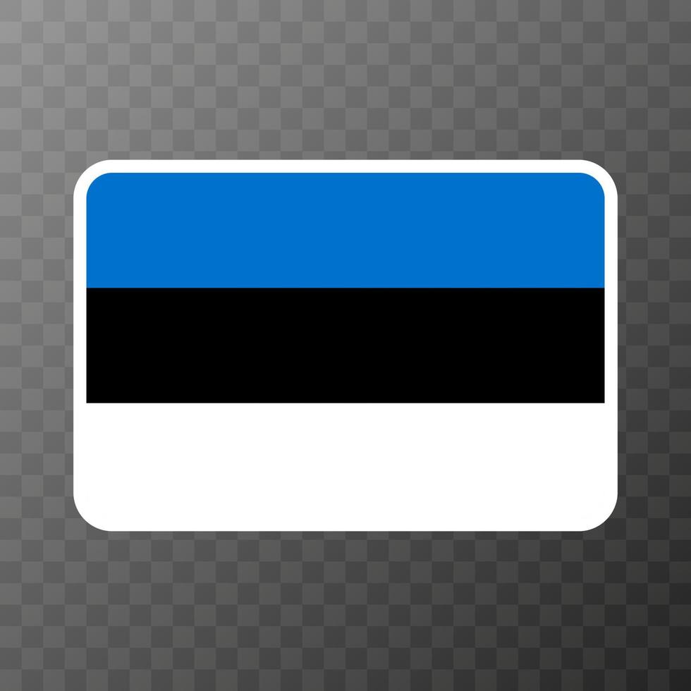 estnische Flagge, offizielle Farben und Proportionen. Vektor-Illustration. vektor