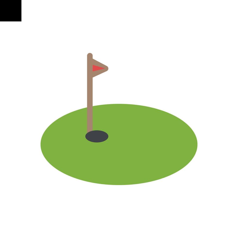 golf ikon logotyp vektor